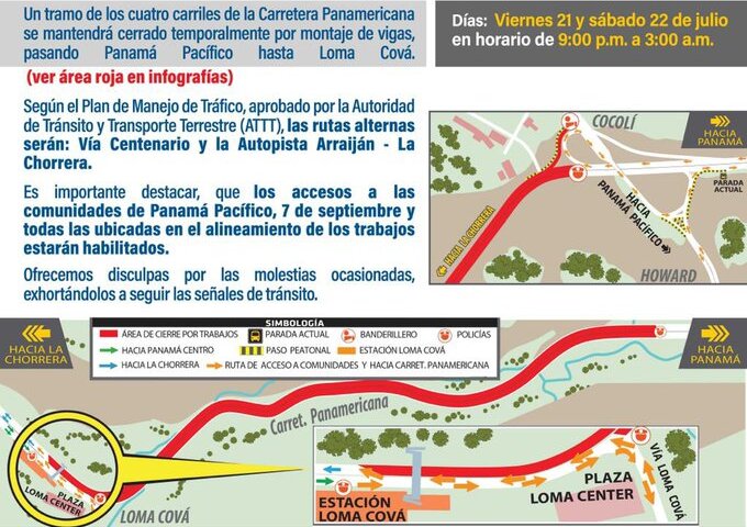 Plan de tráfico vial.