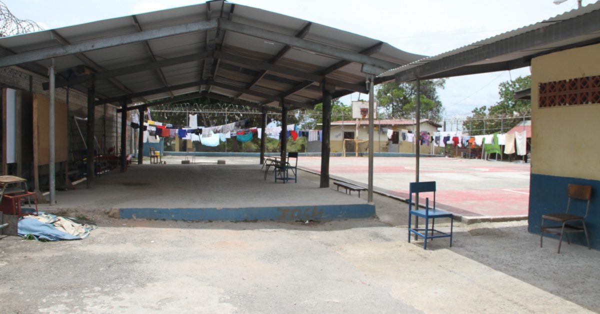 La cárcel pública de Chitré está en proceso de remodelación.