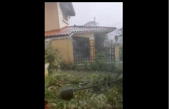 En Panamá Norte también se reportó caída de granizo, 