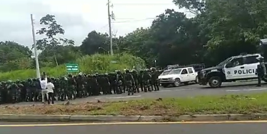 Fueron reprimidos por unidades de la Policía Nacional.