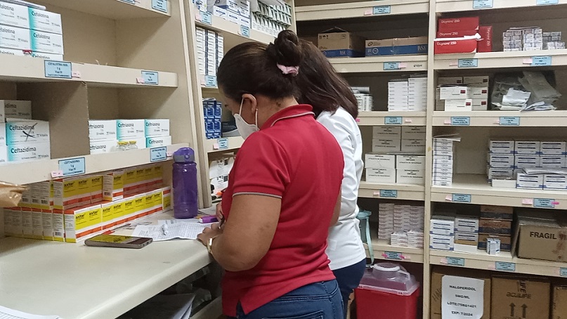 Actualmente el hospital cuenta con un 86% de abastecimiento en los 500 renglones de medicamentos que manejan.