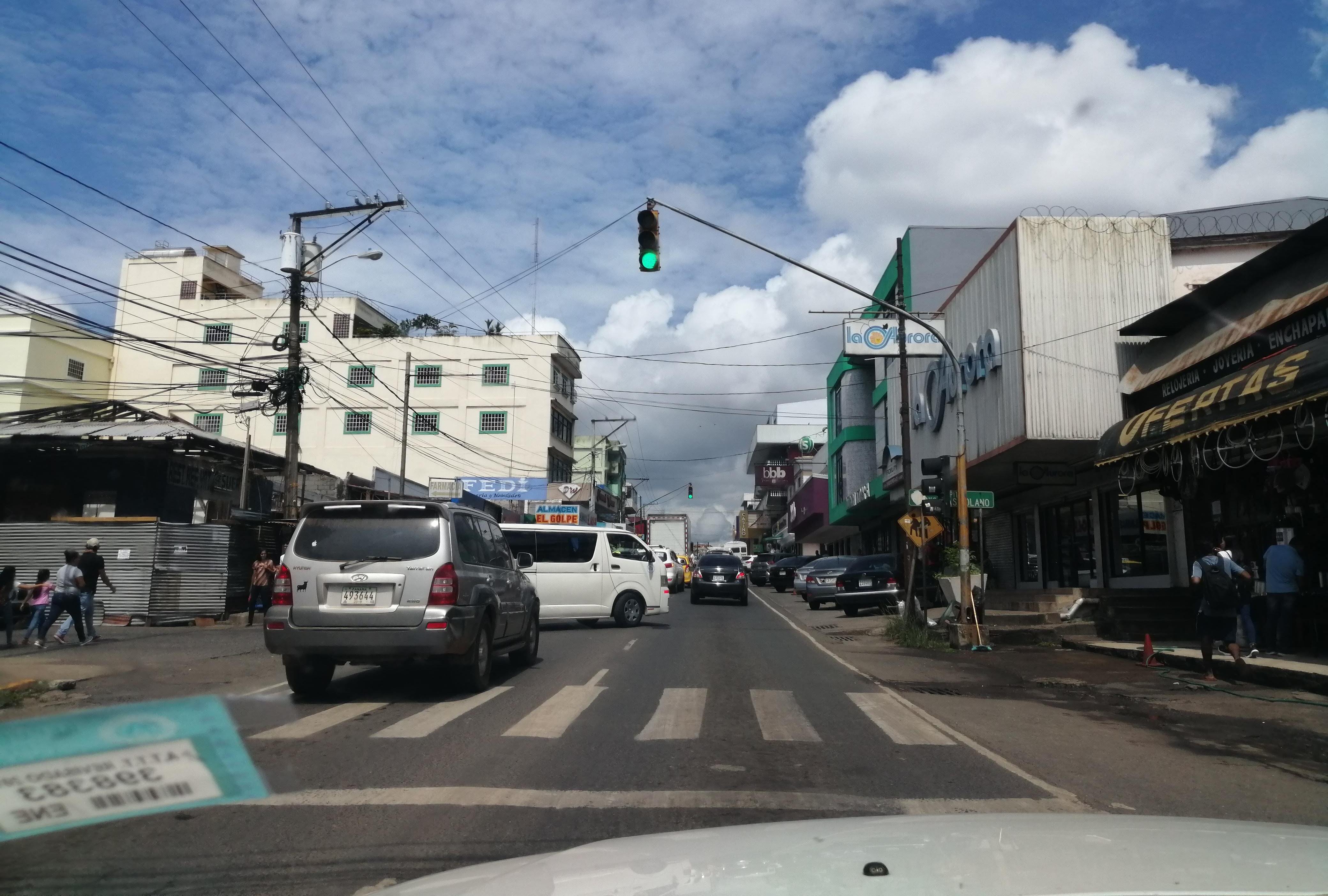 Zona comercial de La Chorrera.