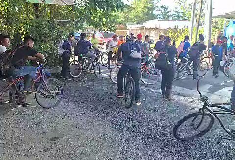Cierre de vía en la finca 13.