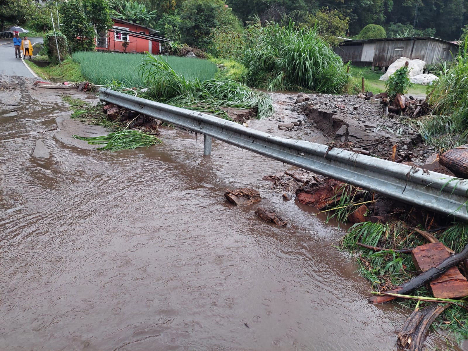 Inundaciones y daños tras fuertes lluvias en Chiriquí