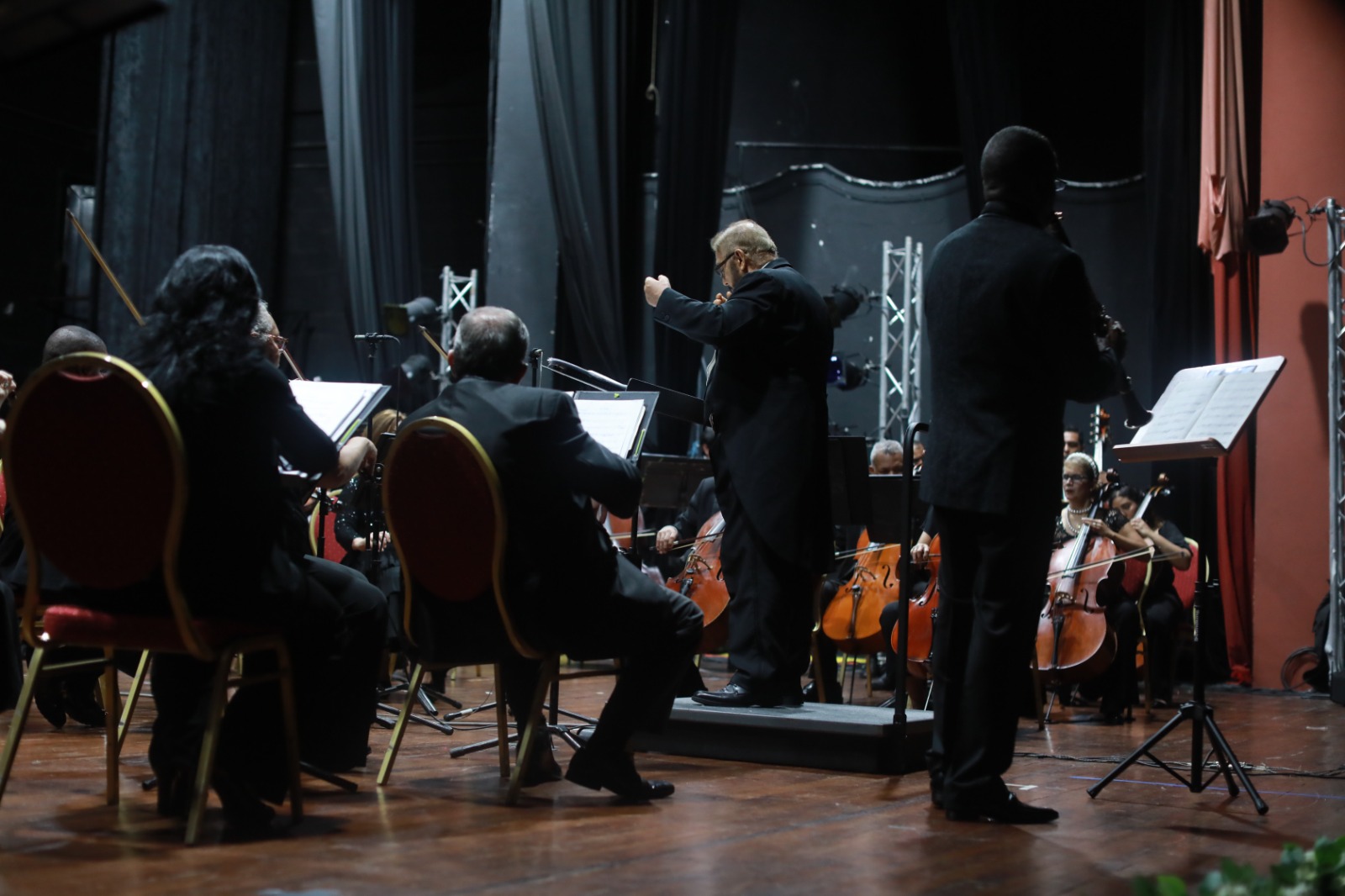 Orquesta Sinfónica Nacional en el Teatro Balboa. Foto: Cortesía