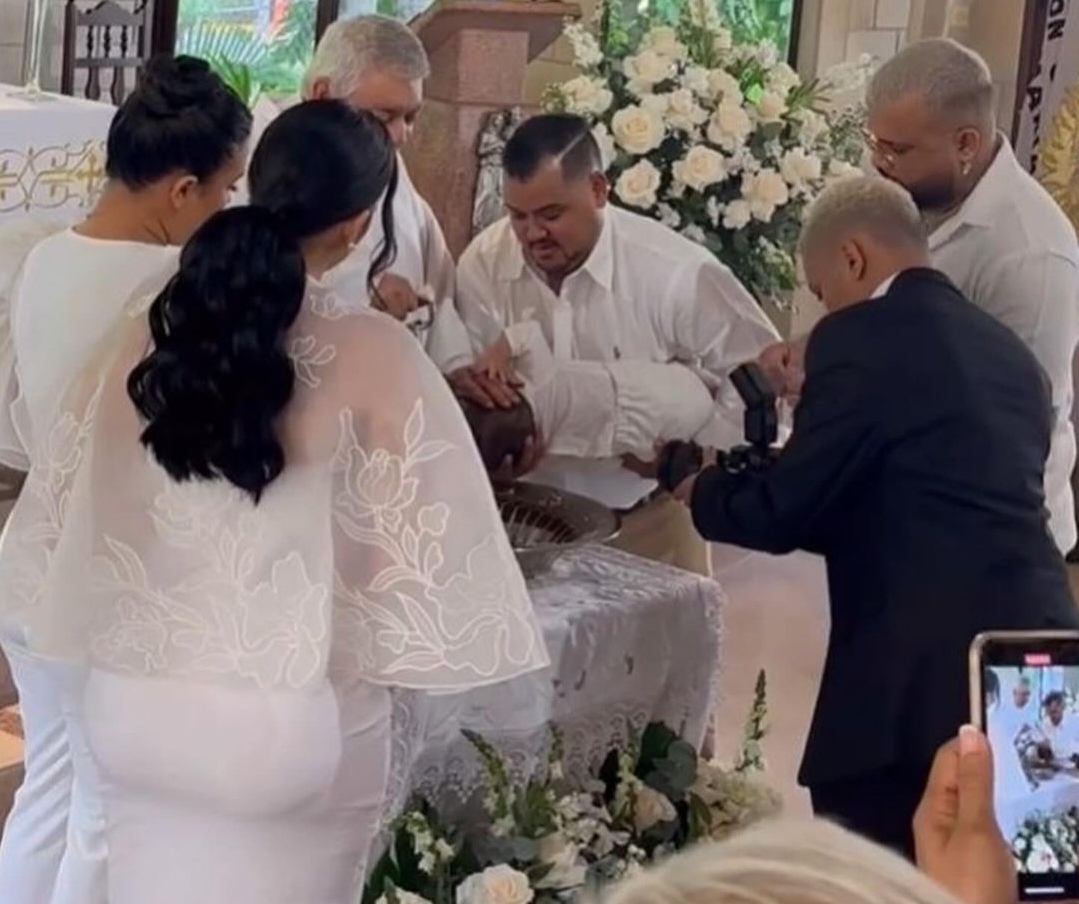 Bautismo del hijo de Jacky Guzmán. Foto: Instagram