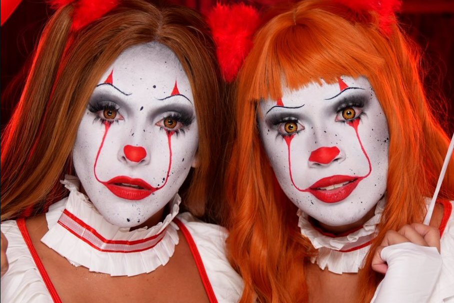 Las famosas hicieron una muy buena caracterización de 'Pennywise'. Foto: Instagram