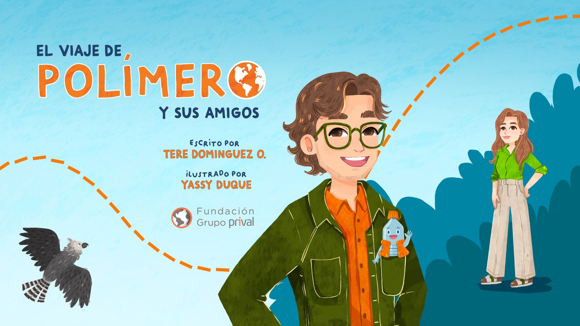 El viaje de Polímero y sus amigos, una aventura por el cuidado del medioambiente. Foto: Cortesía