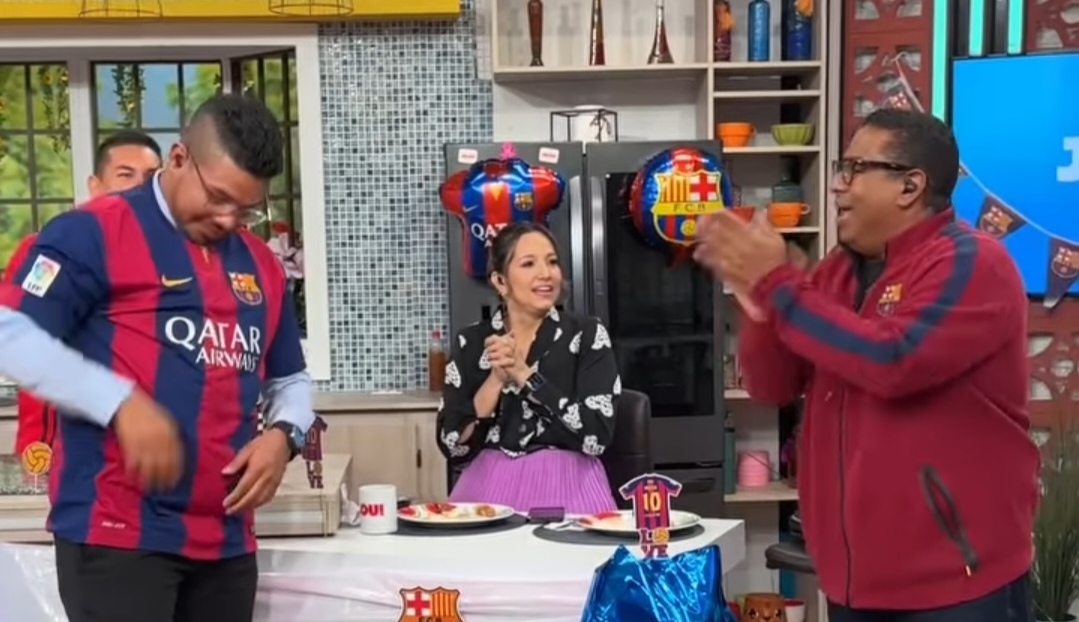 El periodista Jonathan Gutiérrez perdió su apuesta con el presentador Eddy Vásquez. Foto: Instagram