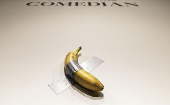 La banana causó polémica desde su aparición. Foto: EFE