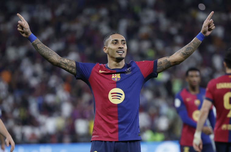 El delantero brasileño del Barcelona Raphinha.