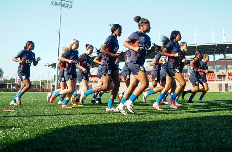 Entrenamiento de la Selección Sub-20 Femenina.