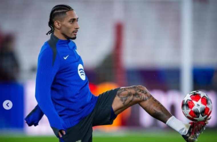 Raphinha, jugador del Barcelona.