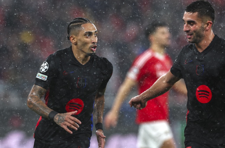 Raphinha hizo el gol del triunfo.