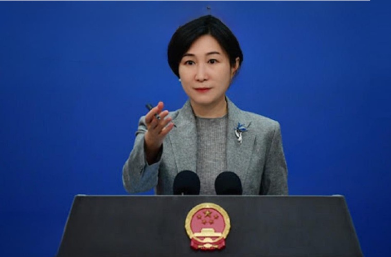 Portavoz del ministerio de Relaciones Exteriores de China, Mao Ning.