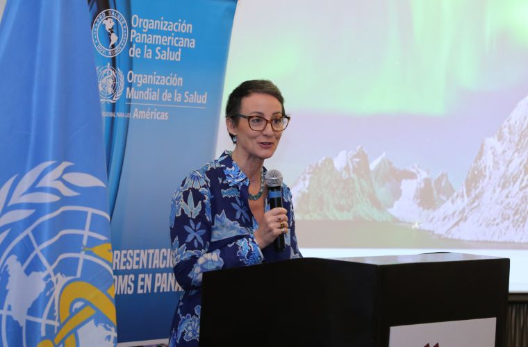 Representante de la OPS y OMS en Panamá, Ana Riviére Cinnamond. 