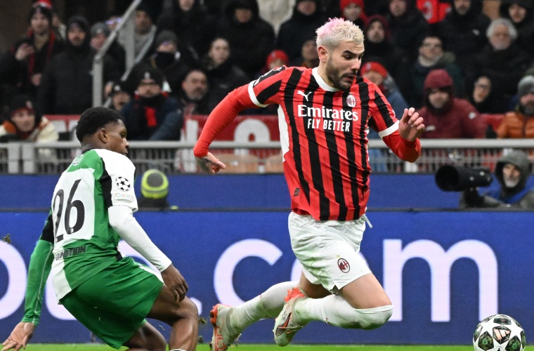 Theo Hernández, del AC Milan.