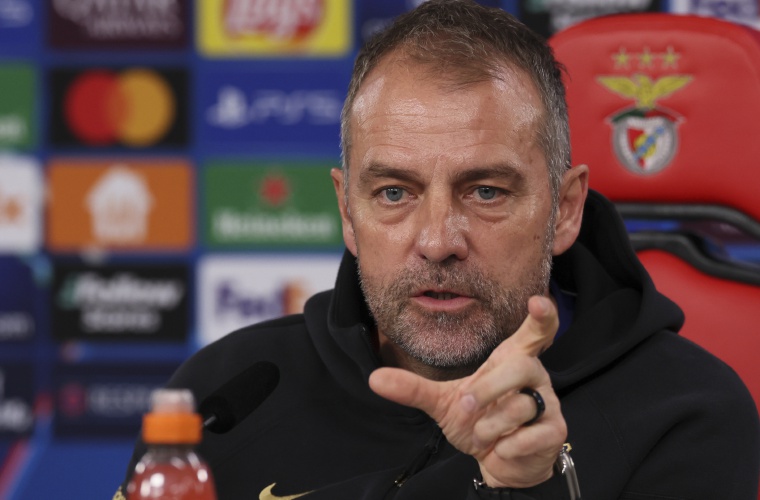 Hansi Flick, estratega del FC Barcelona.