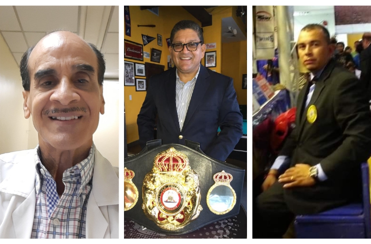 David Singh (izq.), Gustavo Padilla (c) y Alexs Marín.