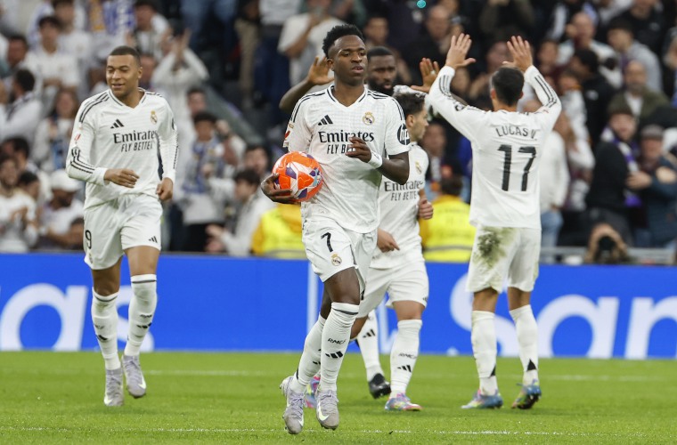 Vinícius Jr. lució muy mal ante el Arsenal.