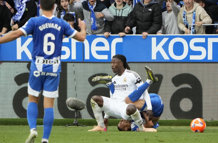 El francés del Real Madrid Eduardo Camavinga.