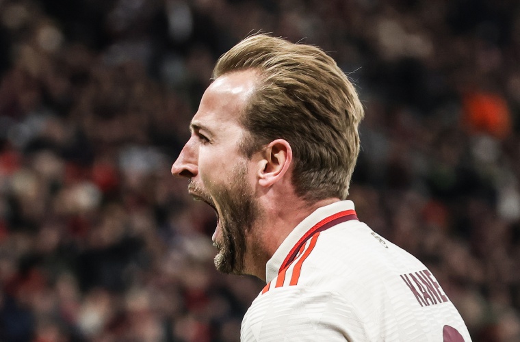 El inglés Harry Kane, delantero del Bayern de Múnich.