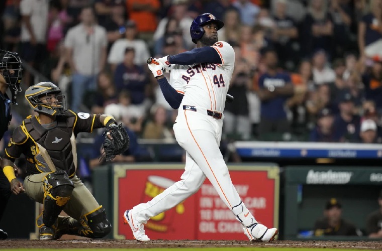 Yordan Álvarez, jugador de los Astros de Houston.