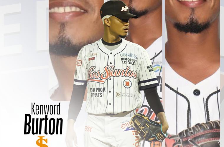 Lanzador nicaragüense Kenword Burton.