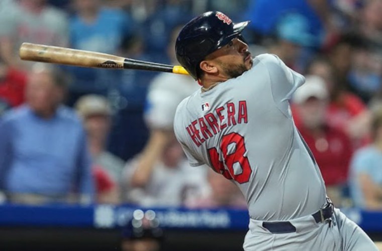 Iván Herrera, receptor de los Cardenales.