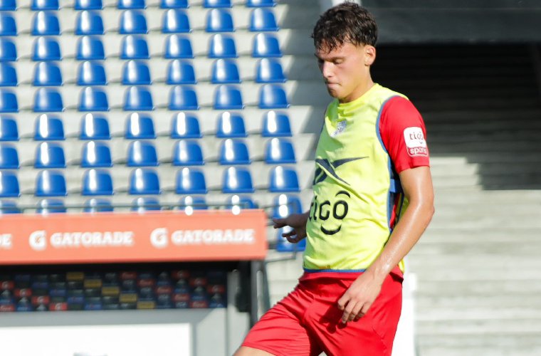 Karlo Kuranyi en la práctica de ayer.