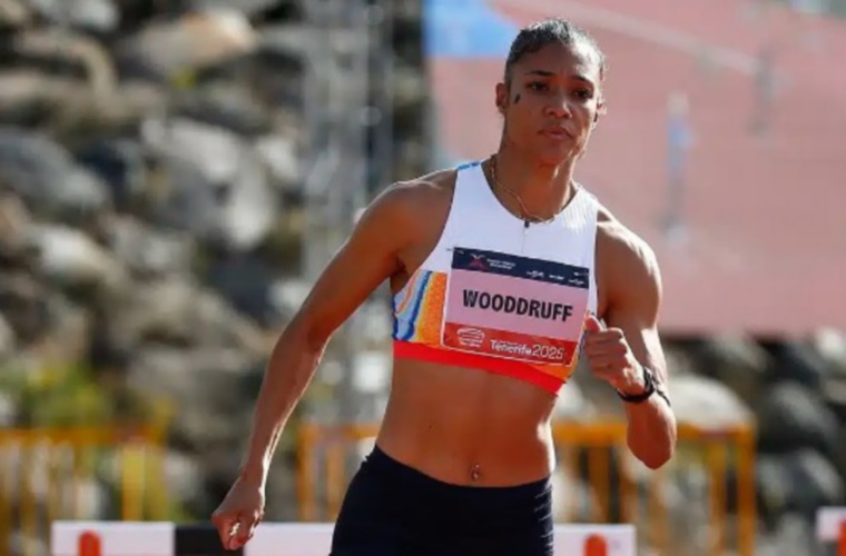 La panameña Gianna Woodruff durante la competencia.