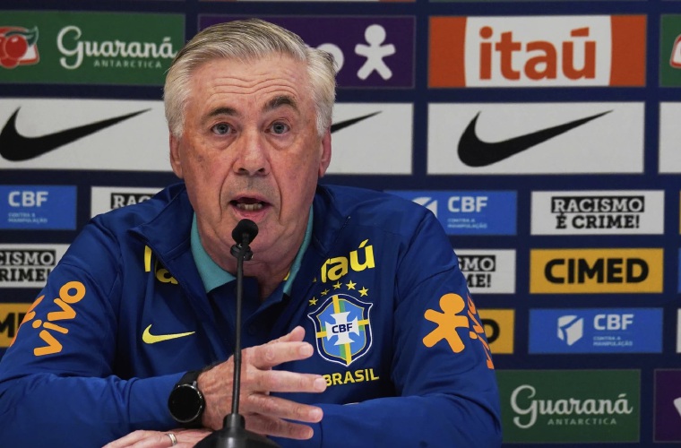 Carlo Ancelotti debuta hoy con Brasil.