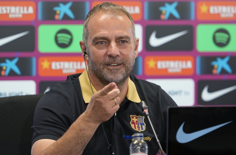 Hansi Flick, técnico del Barcelona.