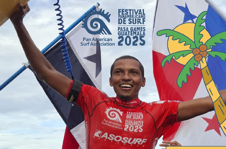 El atleta Edwin Núñez hizo historia ayer al conquistar la primera medalla de oro para Panamá en un campeonato panamericano de surf.