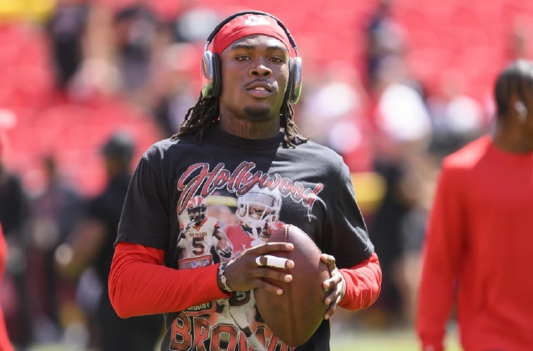 Rashee Rice, jugador de los Chiefs.