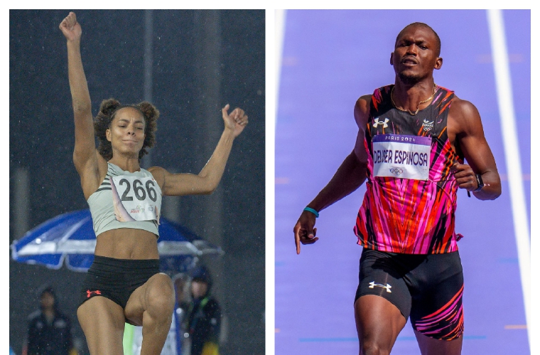 Nathalee Aranda (i) y Arturo Deliser competirán en el Campeonato Centroamericano de Atletismo, el cual se realizará en Managua, Nicaragua.