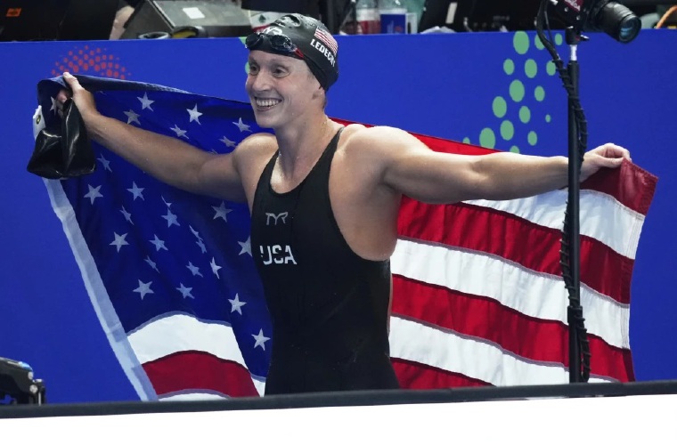 Katie Ledecky, atleta estadounidense.