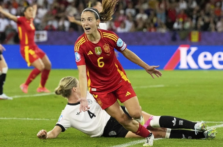 España quedó subcampeona de Europa.