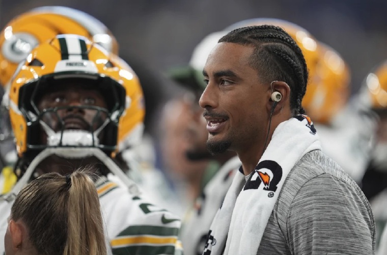 Jordan Love, quarterback de los Packers.