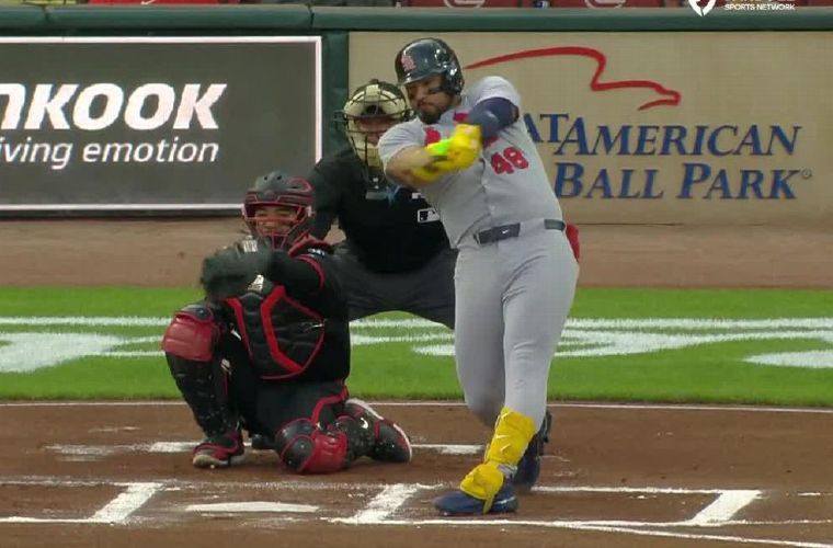 Herrera jugó como bateador designado.