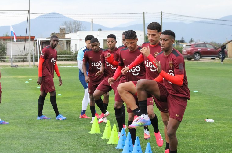 Entrenamiento de Panamá en Chile.
