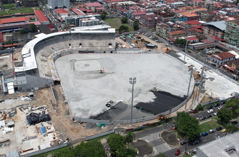 Vista panorámica de la construcción.