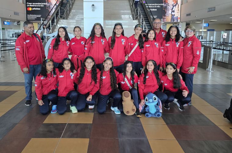 Parte de la delegación nacional.