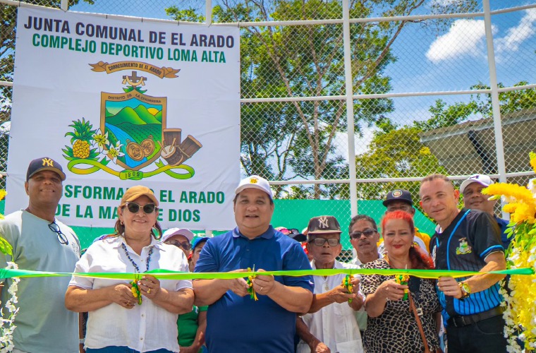 Acto de inauguración del nuevo Complejo Deportivo de Loma Alta, en el corregimiento de El Arado, distrito de La Chorrera, en la provincia de Panamá Oeste.