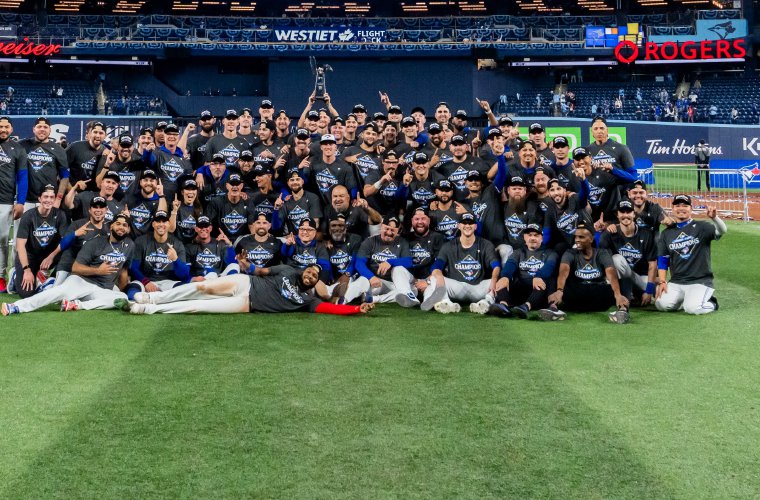 Azulejos de Toronto, campeón de la Liga Americana.
