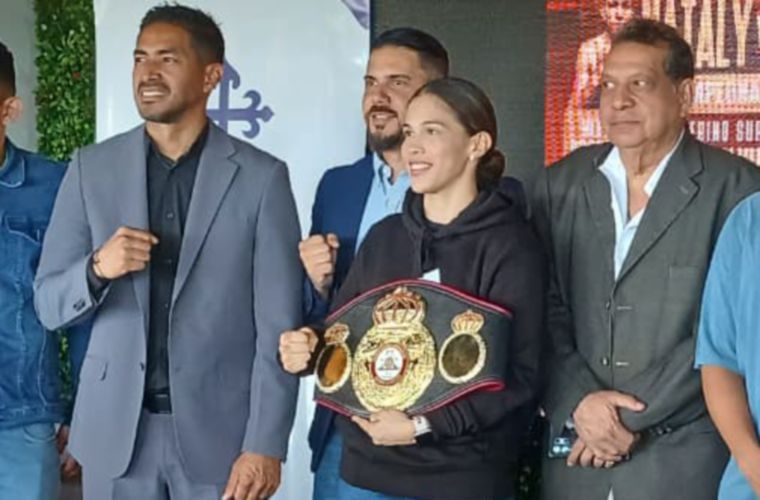 Ayer se dieron los detalles de la defensa titular de la campeona mundial supermosca de la AMB, la panameña Nataly Delgado.