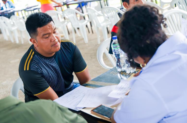Feria de reclutamiento.