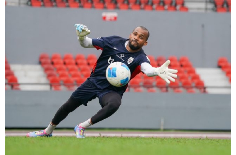 Entrenamiento de ayer de la Selección Mayor de Fútbol de Panamá en el Estadio Nacional Rommel Fernández.
