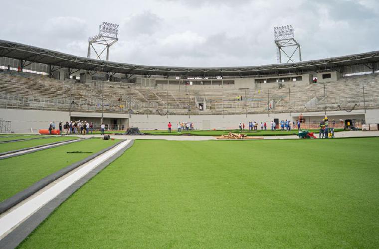 Vista panorámica del Estadio Mariano Bula.