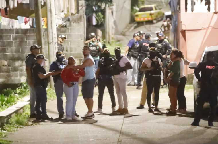 Vista de la escena del crimen.